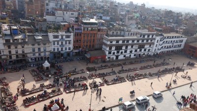 Kathmandu, Durbar Square market, 2014