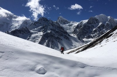 Manaslu Circuit, day hike above Dharmashala, Nov 2014